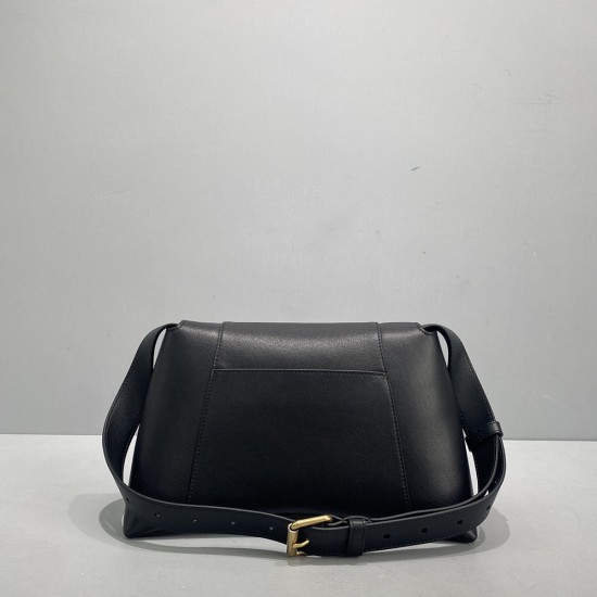 Balenciaga Women's DownTown Shoulder Bag Semi Shiny Smooth Calfskin