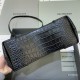 Balenciaga Women's Editor Bag in Crocodile Embossed Calfskin