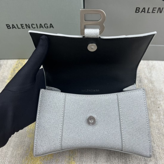 Balenciaga Women's Hourglass Handbag Glitter Material