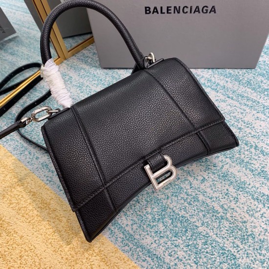 Balenciaga Women's Hourglass Handbag Grained Calfskin