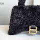 Balenciaga Women's Hourglass Handbag In Sherpa 3 Colors 23cm 19cm