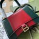 Balenciaga Women's Small Hourglass Handbag Red And Green Calfskin