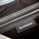 Balenciaga Women's Le Cagole Shoulder Bag In BB Monogram Bleached Denim 33cm