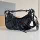 Balenciaga Women's Le Cagole Shoulder Bag Extra Supple Crocodile Embossed Calfskin