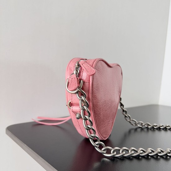 Balenciaga Women's Le Cagole Heart Mini Bag In Lambskin 6 Colors
