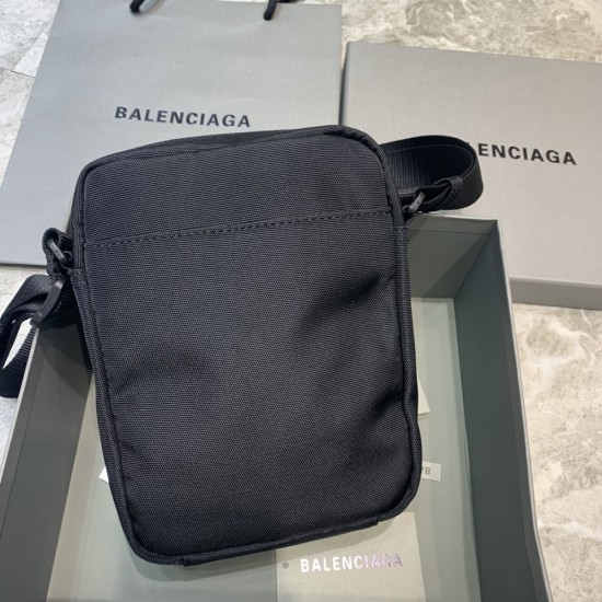 Balenciaga Men's Sport Small Messenger Bag in Recycled Nylon