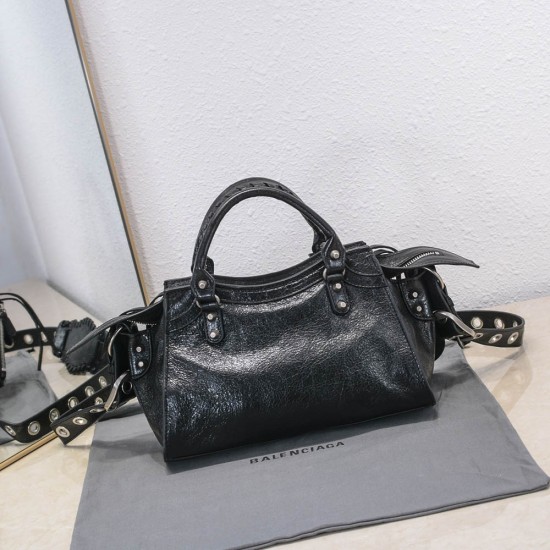 Balenciaga Women's Neo Cagole XS Handbag In Arena Lambskin 13 Colors 26cm