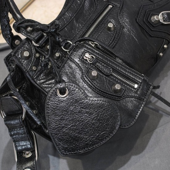 Balenciaga Women's Neo Cagole XS Handbag In Arena Lambskin 13 Colors 26cm