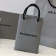 Balenciaga Mini Shopping Bag Phone Holder Bag in Squared Calfskin