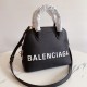 Balenciaga Women's Ville Small Handbag in Grain Calfskin with Embossed Logo