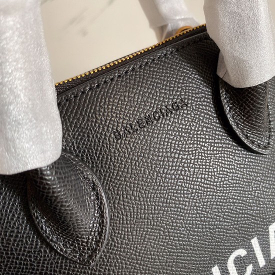 Balenciaga Women's Ville Mini Handbag in Grain Calfskin with Embossed Logo