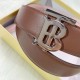 Burberry Reversible Monogram Motif Leather Wrap Belt 3.5CM