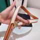 Celine Lady Belt with Canvas and Calfskin 2.5cm