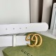 Gucci 2015 Re-Edition Wide Leather Belt 4CM