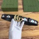 Gucci GG Supreme Bee Belt with Double G Buckle 3.0/4.0CM