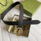 Gucci lamé leather Belt with Mix Color in Interlocking G Buckle 4CM