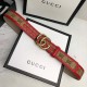 Gucci GG Marmont Belt with Canvas And Bounded By Calfskin 3.4CM