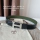 Hermes H Martelee Belt Buckle Reversible Leather Strap 3.8CM