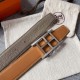 Hermes Inside H Belt Buckle Reversible Leather Strap 3.2CM