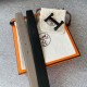 Hermes Agora Belt Buckle Reversible Leather Strap 3.2CM