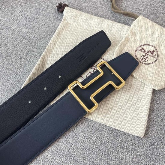 Hermes Tonight Belt Buckle Reversible Leather Strap 3.8CM