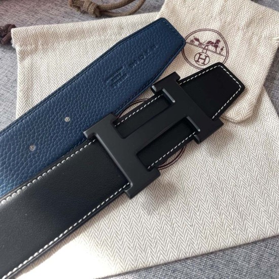 Hermes 5382 Belt Buckle Reversible Leather Strap 3.8CM