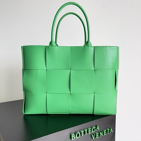 BV Large Arco Tote Bag In Intreccio Calfskin 46cm 6 Colors