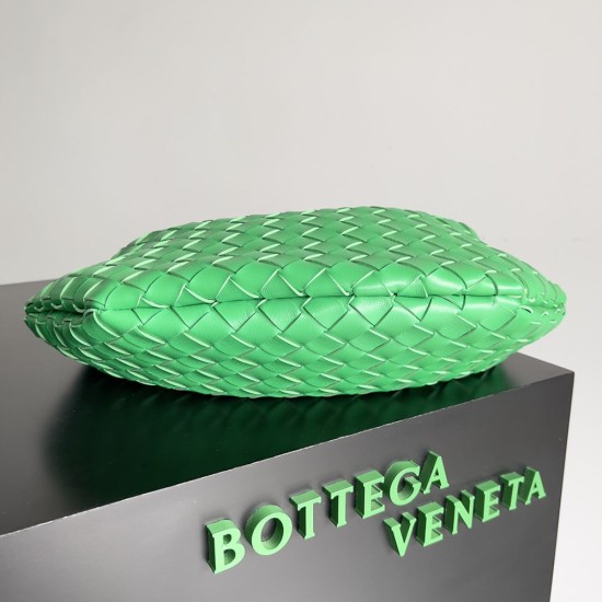 BV Sardine Top Handle Bag In Intrecciato Lambskin Leather With Metallic Handle 33cm 7 Colors
