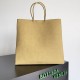 BV Medium Brown Bag In Paper Like Leather Shopping Bag 741557 38cm