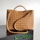 BV Medium Andiamo With Top Handle Bag In Intrecciato Leather 743572 32.5cm 12 Colors