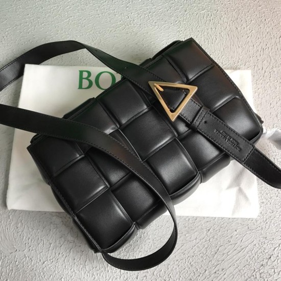 BV Padded Cassette Intreccio Lambskin Leather Cross-Body Bag