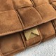 BV Padded Cassette Intreccio Suede Leather Cross-Body Bag 26cm 8 Colors