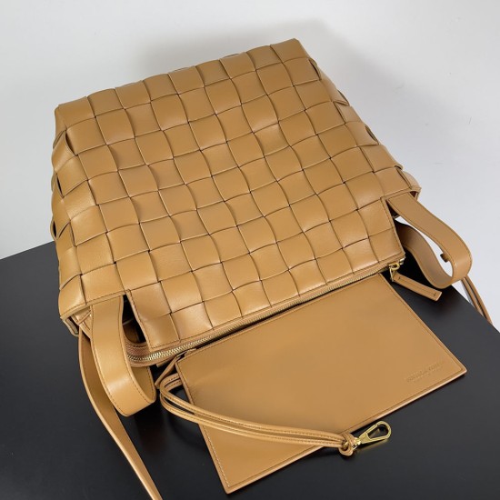 BV Bowling Cassette Medium Intreccio Lambskin Leather With Detachable Strap 28cm 7 Colors