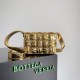 BV Small Casseltte Foulard Intreccio laminated Lambskin Leather Cross Body Bag 19cm 2 Colors