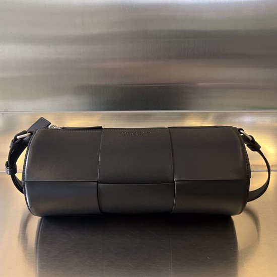 BV Medium Canette In Intreccio Calfskin Leather Cross-Body Bag 30cm 4 Colors