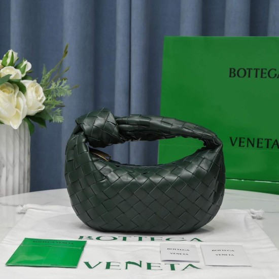 BV Mini Jodie Intreccio Lambskin Leather Top Handle Bag
