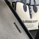 Burberry Horseferry Print Cotton Canvas And Leather Tote Bag