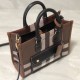 Burberry Mini Check and Leather Freya Tote Bag
