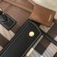 Burberry Mini Check and Leather Freya Tote Bag