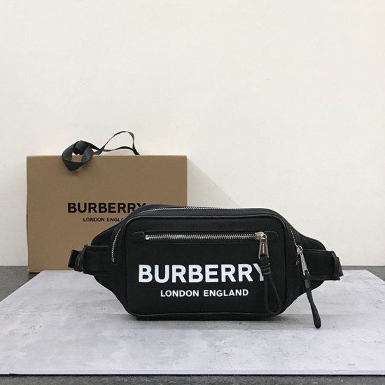 Burberry Logo Print Nylon Bum Bag