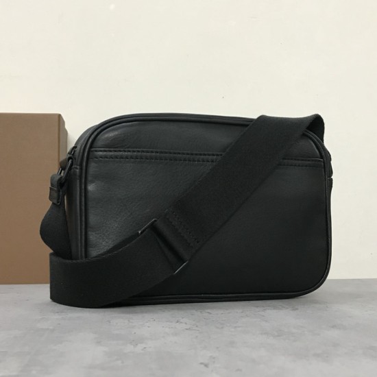 Burberry Embossed Lambskin Leather Crossbody Bag Camera Bag