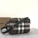 Burberry Check Crossbody Bag Camera Bag With Leather Strap