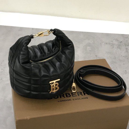 Burberry Small Quilted Lambskin Crescent Lola Bag