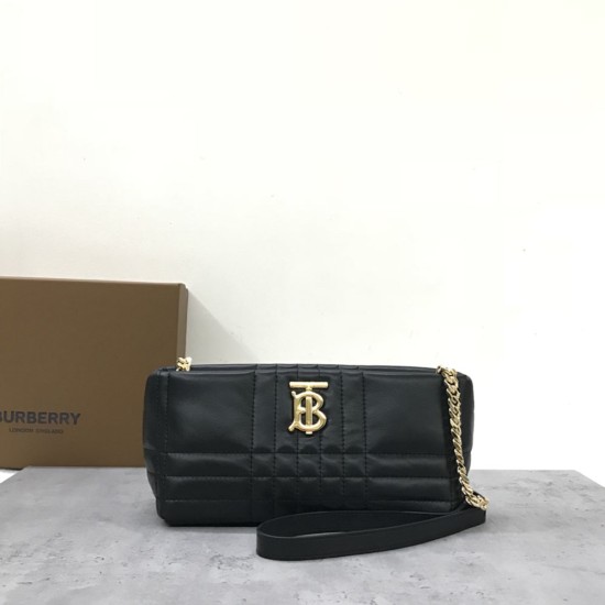 Burberry Small Quilted Lambskin Soft Lola Bag With Chain Shoulder Strap