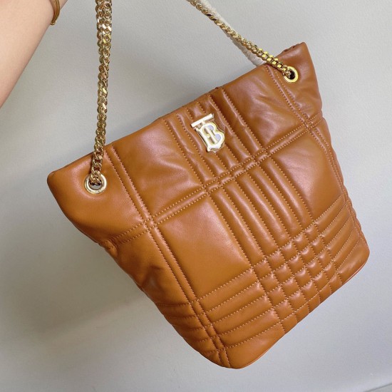 Burberry Quilted Lambskin Lola Bucket Bag