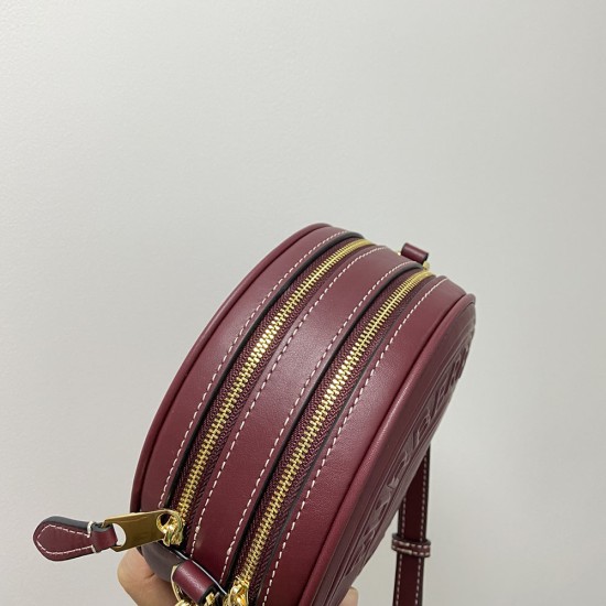 Burberry Leather Louise Bag With Embossed Logo