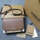 Burberry Grained Leather and Vintage Check Note Bag 2 Colors