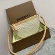 Burberry Cotton Canvas And Leather Olympia Pouch