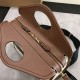 Burberry Small Two-tone Canvas and Leather Pocket Tote