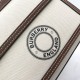 Burberry Mini Logo Graphic Canvas and Leather Pocket Bag